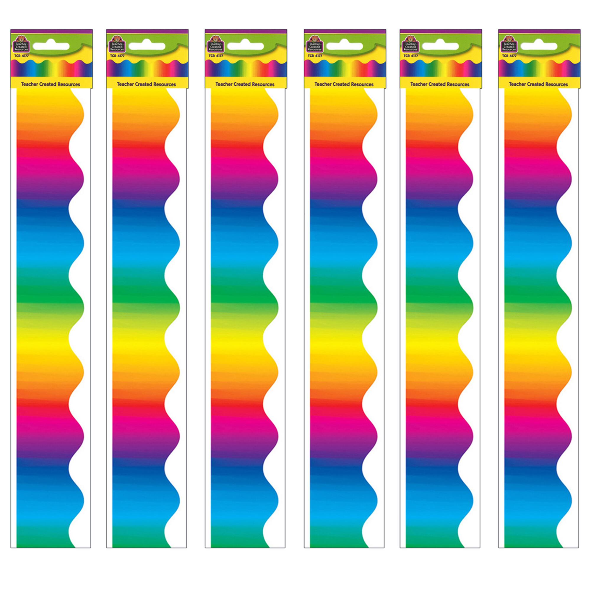 Teacher Created Resources® Multicolor Scalloped Border Trim, 210ft.